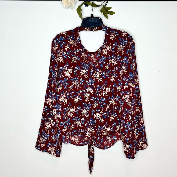 Madewell Bell Sleeve Front-Tie Top - Picture 10 of 14